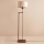 Stojacia lampa AYD 1xE27/40W/230V hnedá/béžová