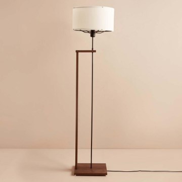 Stojacia lampa AYD 1xE27/40W/230V hnedá/biela+