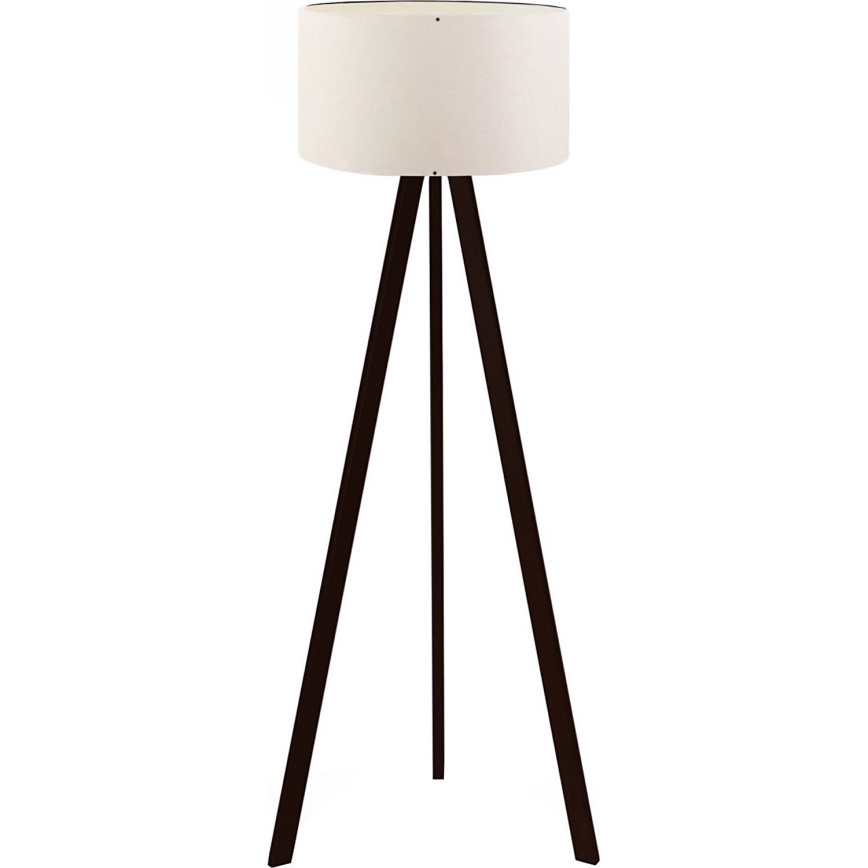 Stojacia lampa AYD 1xE27/40W/230V hnedá/biela+