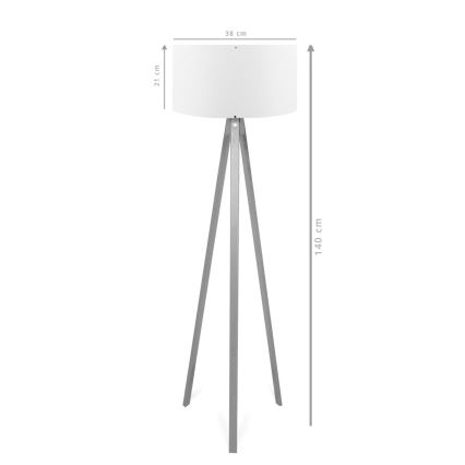 Stojacia lampa AYD 1xE27/40W/230V hnedá/červená