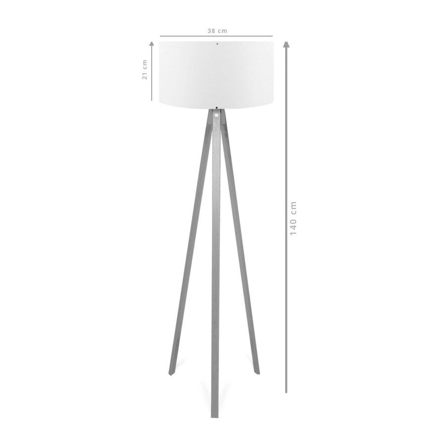 Stojacia lampa AYD 1xE27/40W/230V hnedá/červená