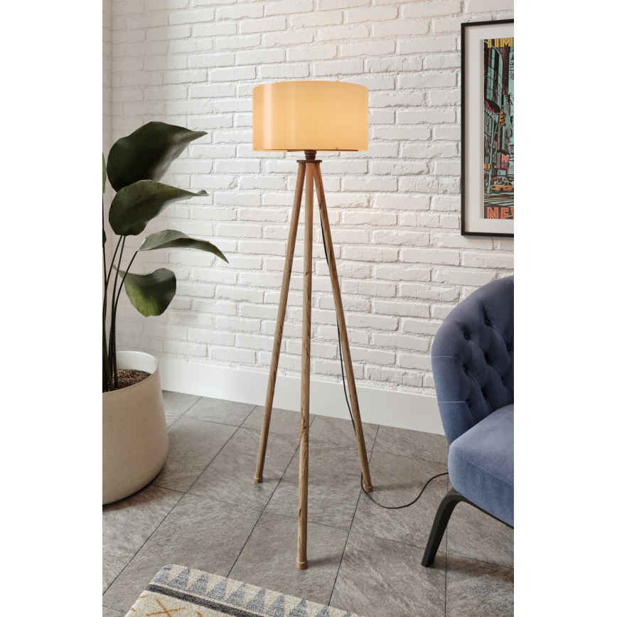 Stojacia lampa AYD 1xE27/40W/230V hnedá