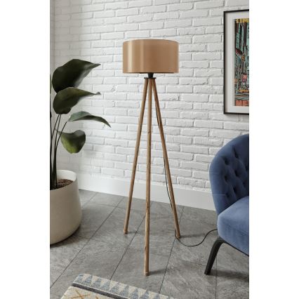 Stojacia lampa AYD 1xE27/40W/230V hnedá