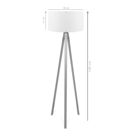 Stojacia lampa AYD 1xE27/40W/230V hnedá