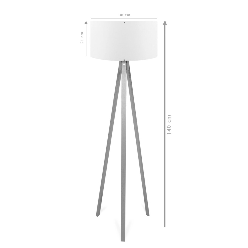 Stojacia lampa AYD 1xE27/40W/230V hnedá