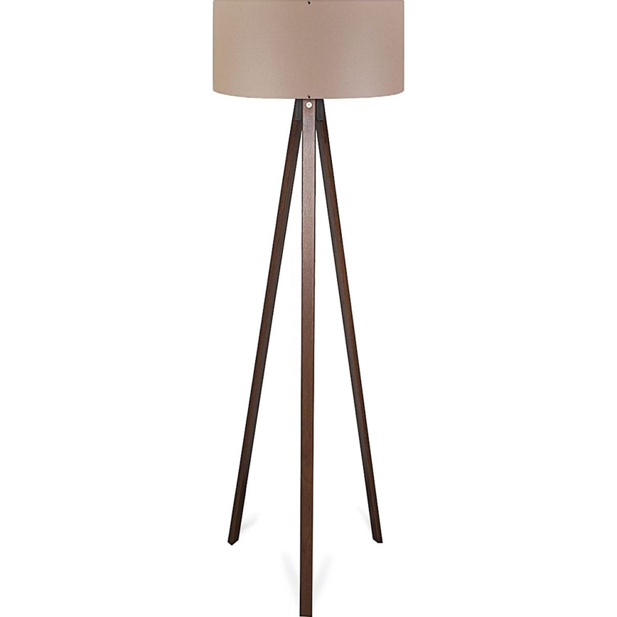 Stojacia lampa AYD 1xE27/40W/230V hnedá