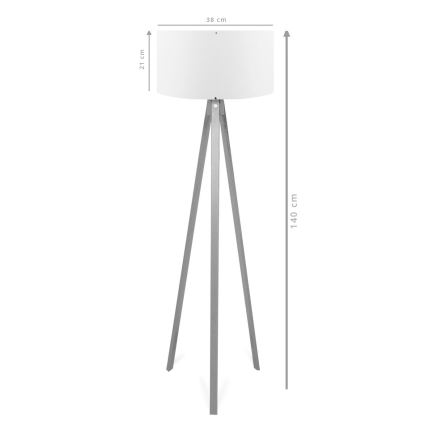 Stojacia lampa AYD 1xE27/40W/230V hnedá