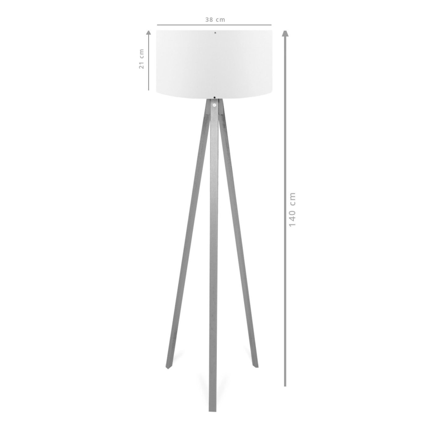 Stojacia lampa AYD 1xE27/40W/230V hnedá
