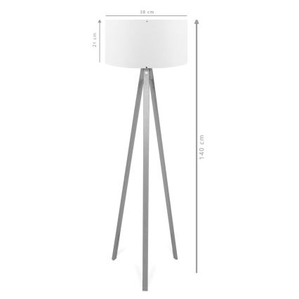 Stojacia lampa AYD 1xE27/40W/230V hnedá/krémová