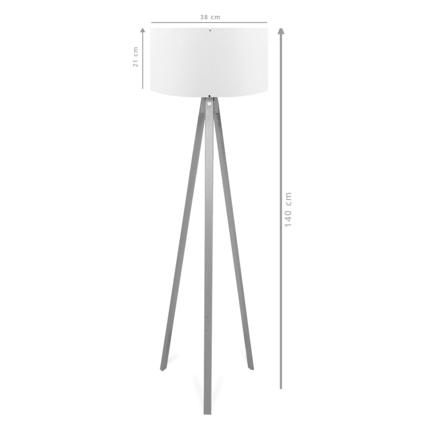 Stojacia lampa AYD 1xE27/40W/230V hnedá/krémová