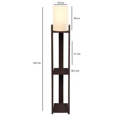 Stojacia lampa AYD 1xE27/40W/230V hnedá/krémová