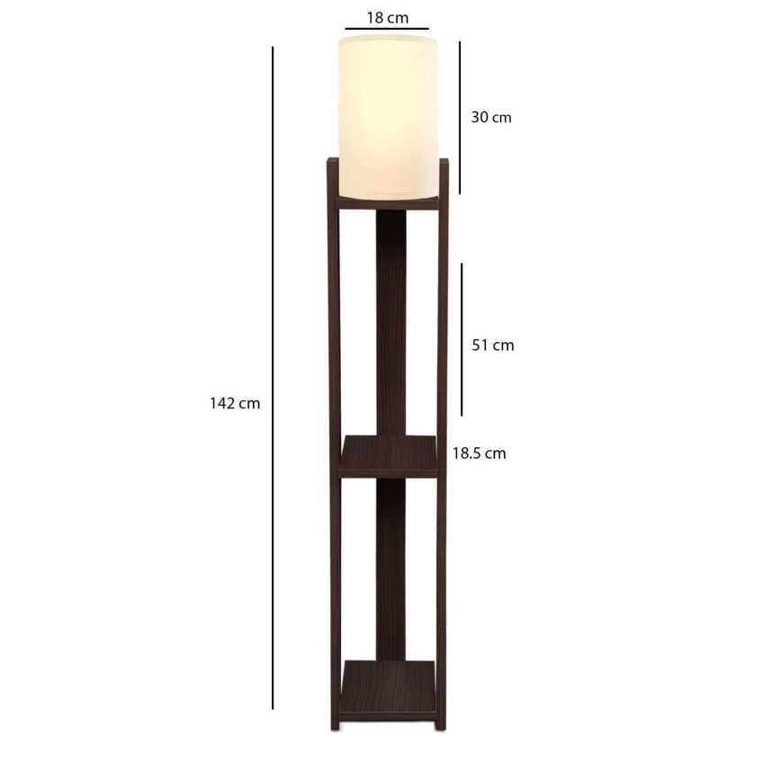 Stojacia lampa AYD 1xE27/40W/230V hnedá/krémová