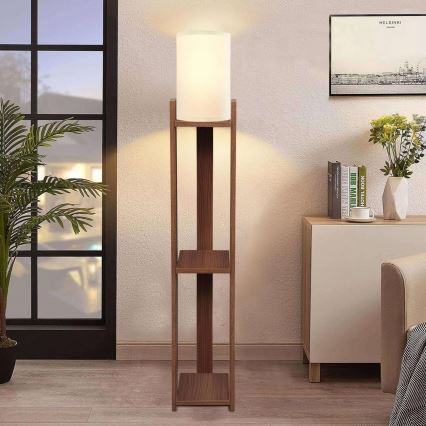Stojacia lampa AYD 1xE27/40W/230V hnedá/krémová