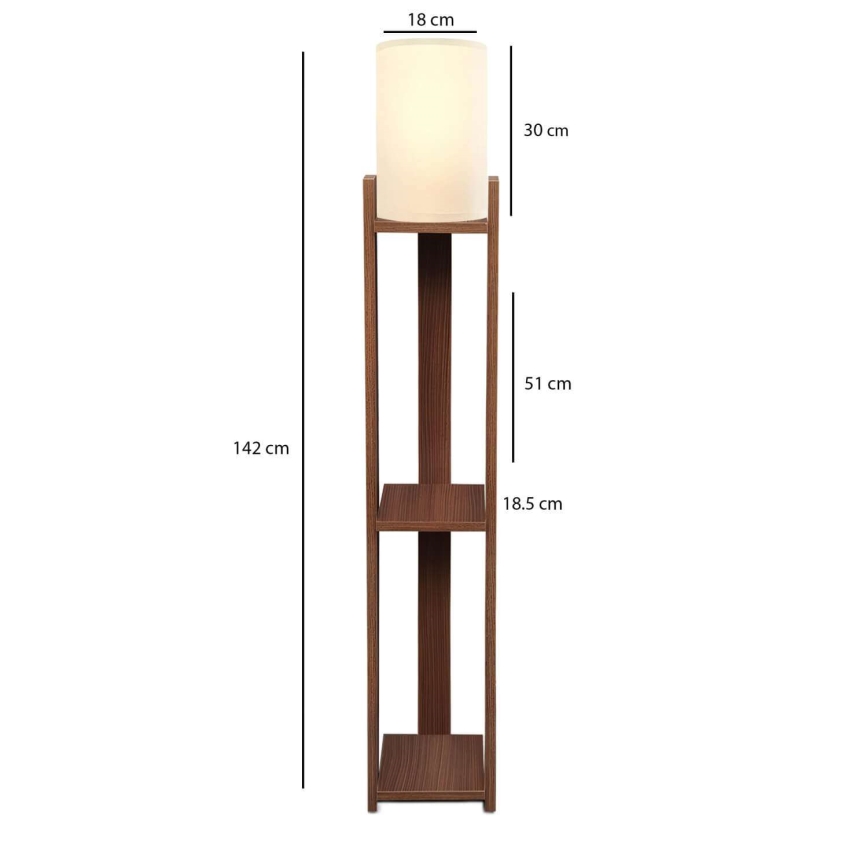 Stojacia lampa AYD 1xE27/40W/230V hnedá/krémová