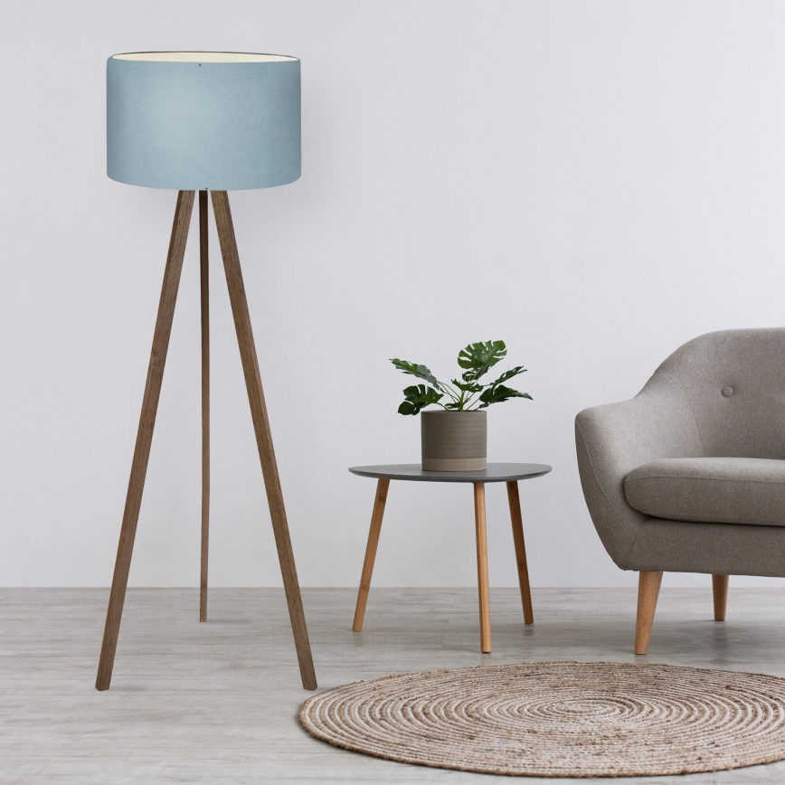 Stojacia lampa AYD 1xE27/40W/230V hnedá/modrá