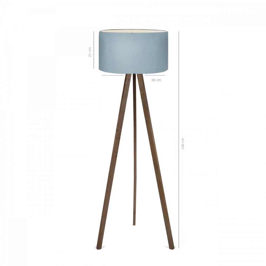 Stojacia lampa AYD 1xE27/40W/230V hnedá/modrá