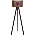 Stojacia lampa AYD 1xE27/40W/230V hnedá/pestrofarebná