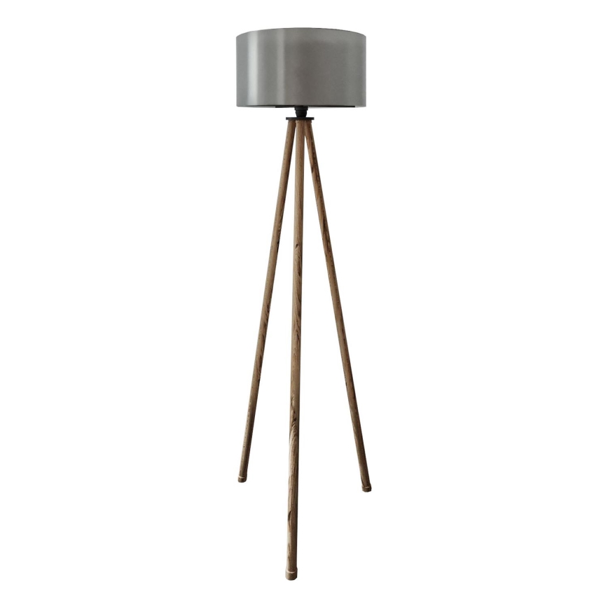 Stojacia lampa AYD 1xE27/40W/230V hnedá/šedá