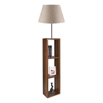 Stojacia lampa AYD 1xE27/40W/230V hnedá/šedá