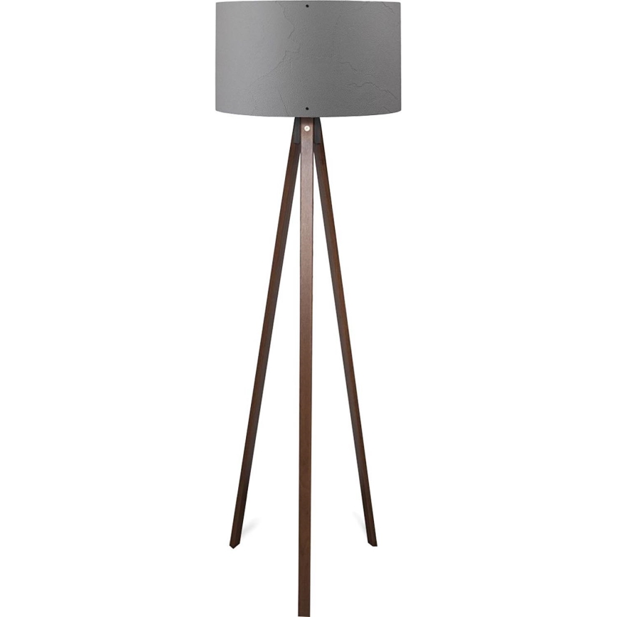 Stojacia lampa AYD 1xE27/40W/230V hnedá/šedá