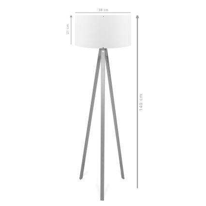 Stojacia lampa AYD 1xE27/40W/230V hnedá/šedá