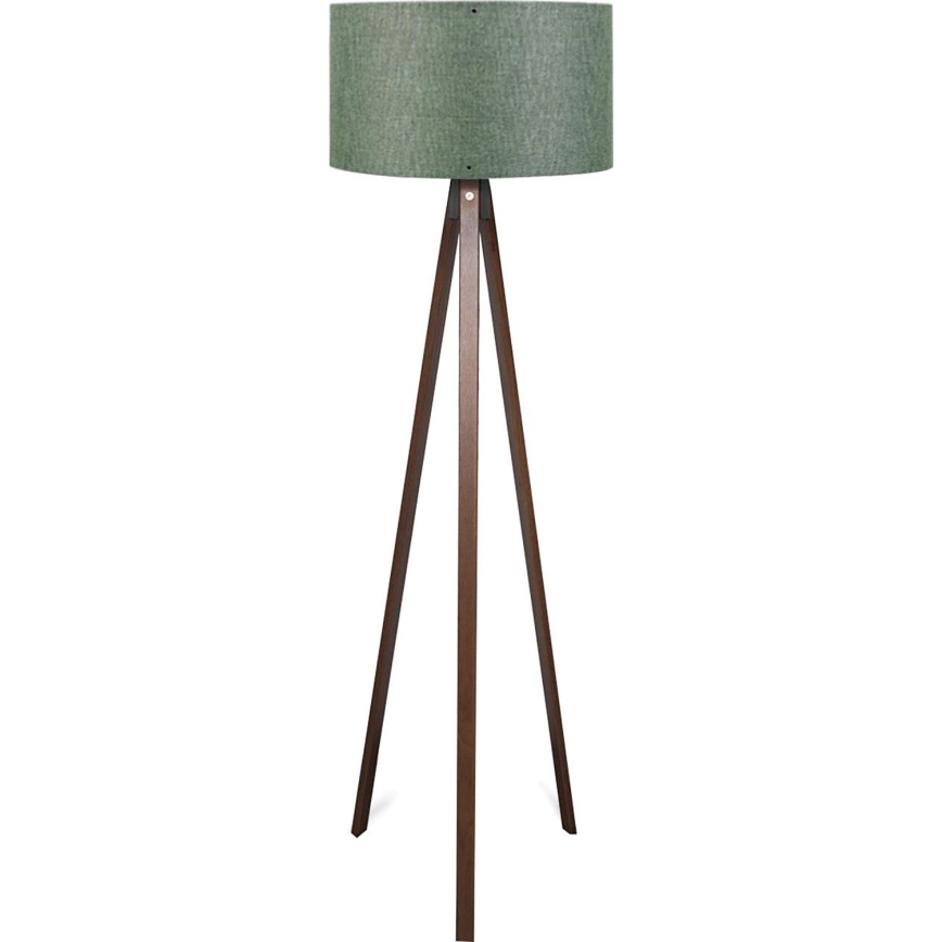 Stojacia lampa AYD 1xE27/40W/230V hnedá/zelená