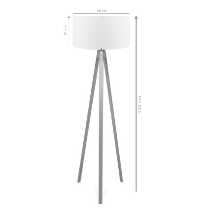 Stojacia lampa AYD 1xE27/40W/230V hnedá/zelená
