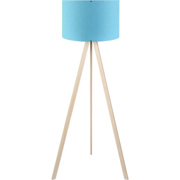 Stojacia lampa AYD 1xE27/40W/230V modrá/béžová