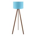 Stojacia lampa AYD 1xE27/40W/230V modrá/hnedá
