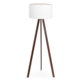 Stojacia lampa AYD 1xE27/60W/230V biela/hnedá