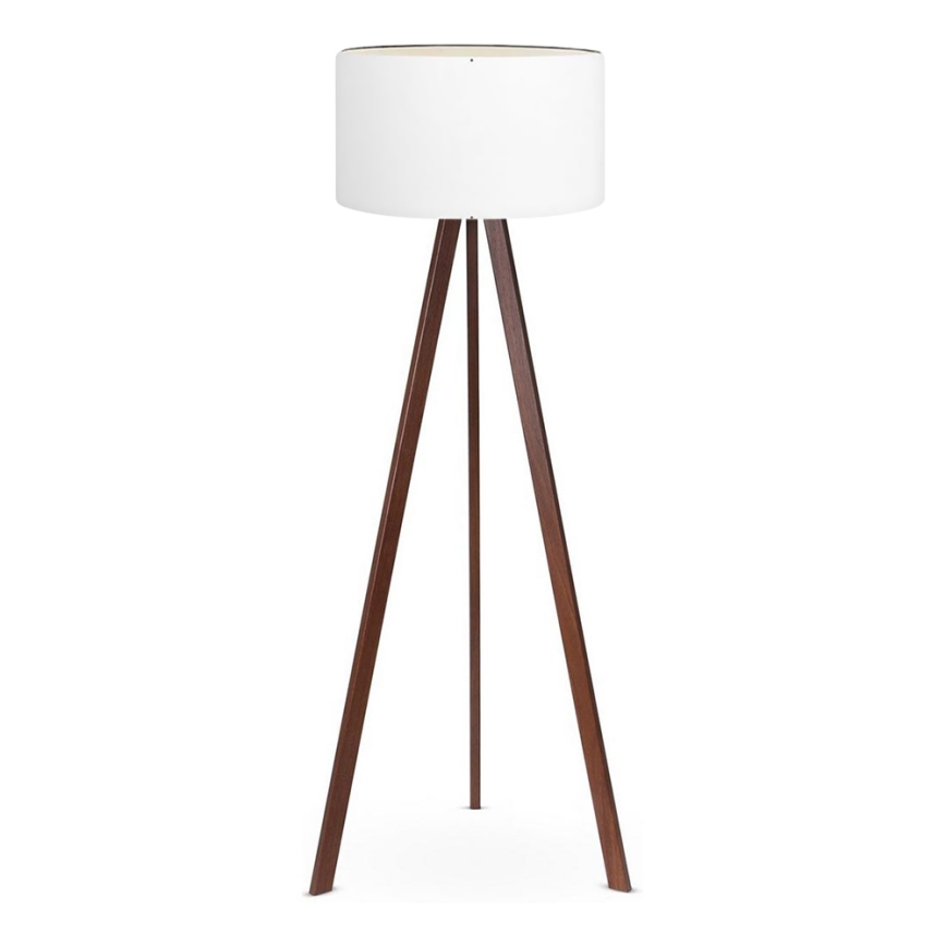 Stojacia lampa AYD 1xE27/60W/230V biela/hnedá