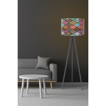 Stojacia lampa AYD 1xE27/60W/230V pestrofarebná/šedá