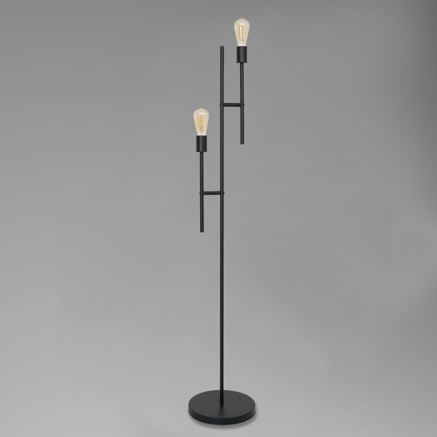 Stojacia lampa CARTAGO 2xE27/60W/230V čierna