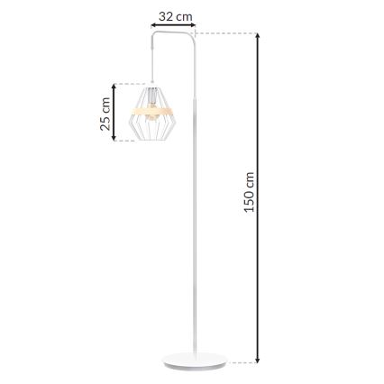 Stojacia lampa CLIF 1xE27/60W/230V