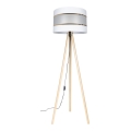 Stojacia lampa CORAL 1xE27/60W/230V béžová/biela/zlatá