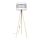 Stojacia lampa CORAL 1xE27/60W/230V béžová/biela/zlatá