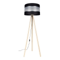 Stojacia lampa CORAL 1xE27/60W/230V béžová/čierna/matný chróm