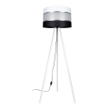 Stojacia lampa CORAL 1xE27/60W/230V biela/čierna/matný chróm