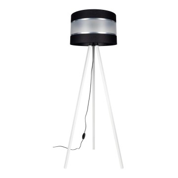 Stojacia lampa CORAL 1xE27/60W/230V biela/čierna/matný chróm