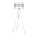 Stojacia lampa CORAL 1xE27/60W/230V biela/matný chróm