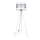 Stojacia lampa CORAL 1xE27/60W/230V biela/matný chróm