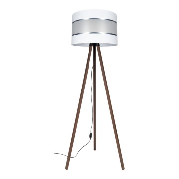 Stojacia lampa CORAL 1xE27/60W/230V hnedá/biela/matný chróm