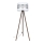Stojacia lampa CORAL 1xE27/60W/230V hnedá/biela/matný chróm