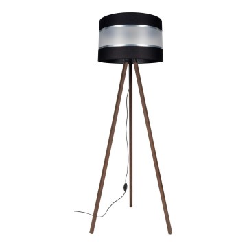 Stojacia lampa CORAL 1xE27/60W/230V hnedá/čierna/matný chróm