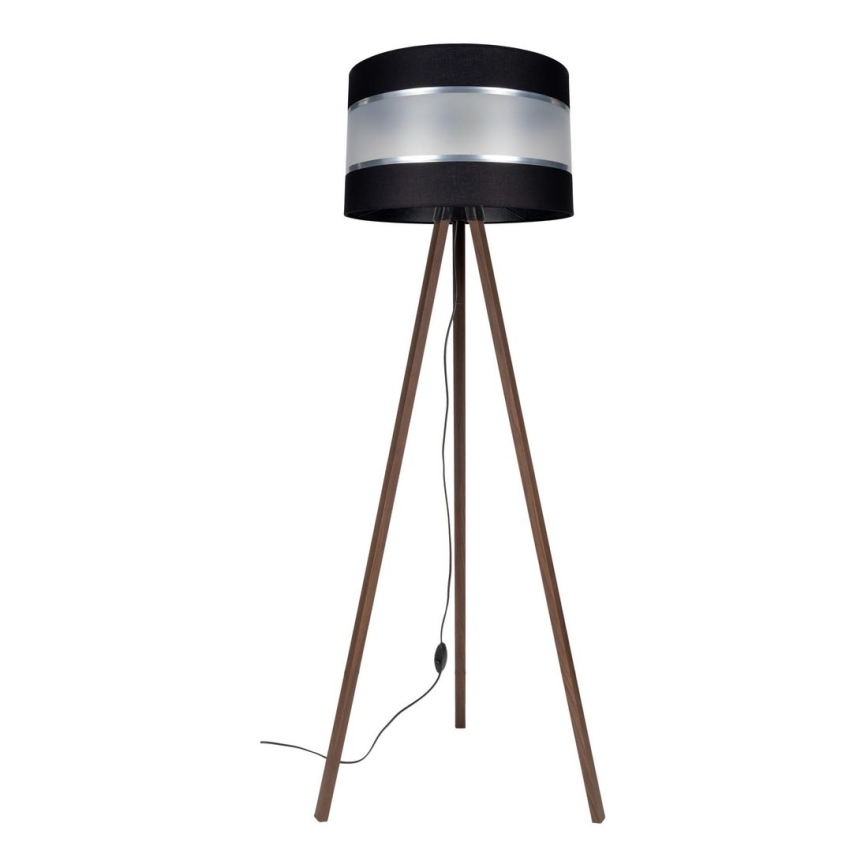 Stojacia lampa CORAL 1xE27/60W/230V hnedá/čierna/matný chróm