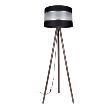 Stojacia lampa CORAL 1xE27/60W/230V hnedá/čierna/matný chróm