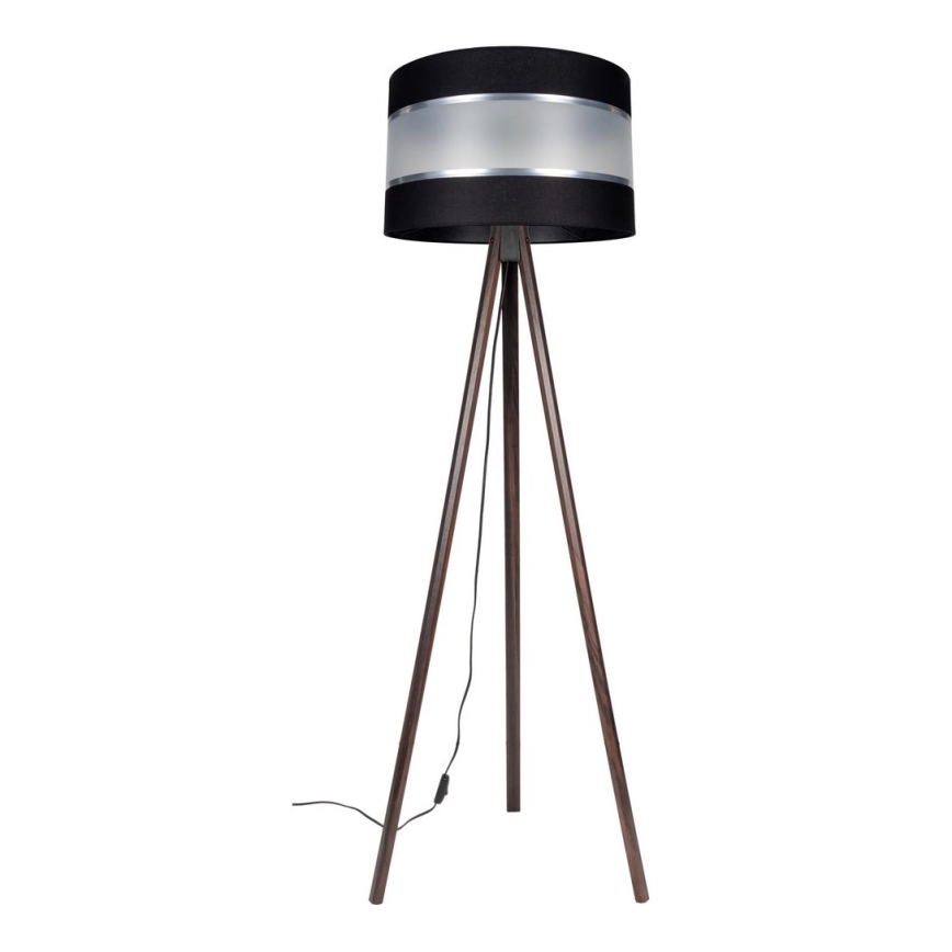 Stojacia lampa CORAL 1xE27/60W/230V hnedá/čierna/matný chróm