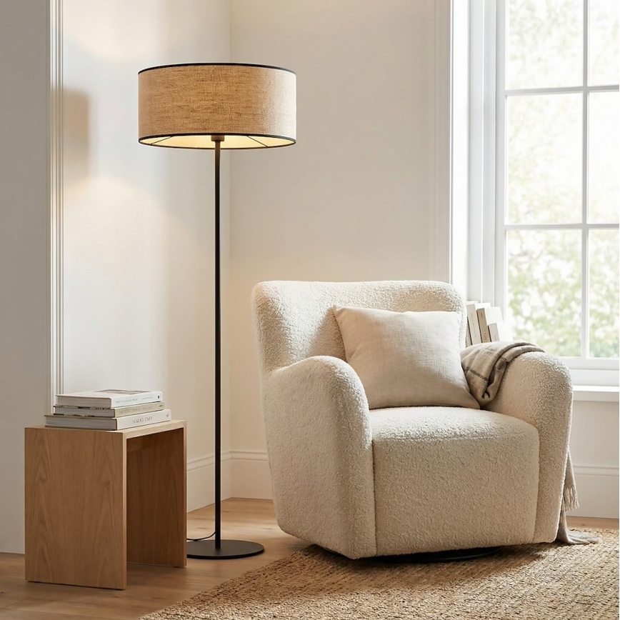 Stojacia lampa ECO 1xE27/15W/230V béžová/ratan