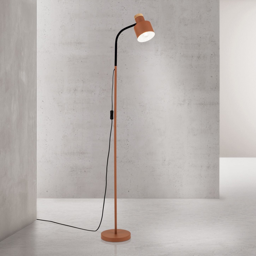 Stojacia lampa GILI 1xE27/40W/230V tehlová