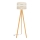 Stojacia lampa HELEN 1xE27/15W/230V krémová/zlatá/dub